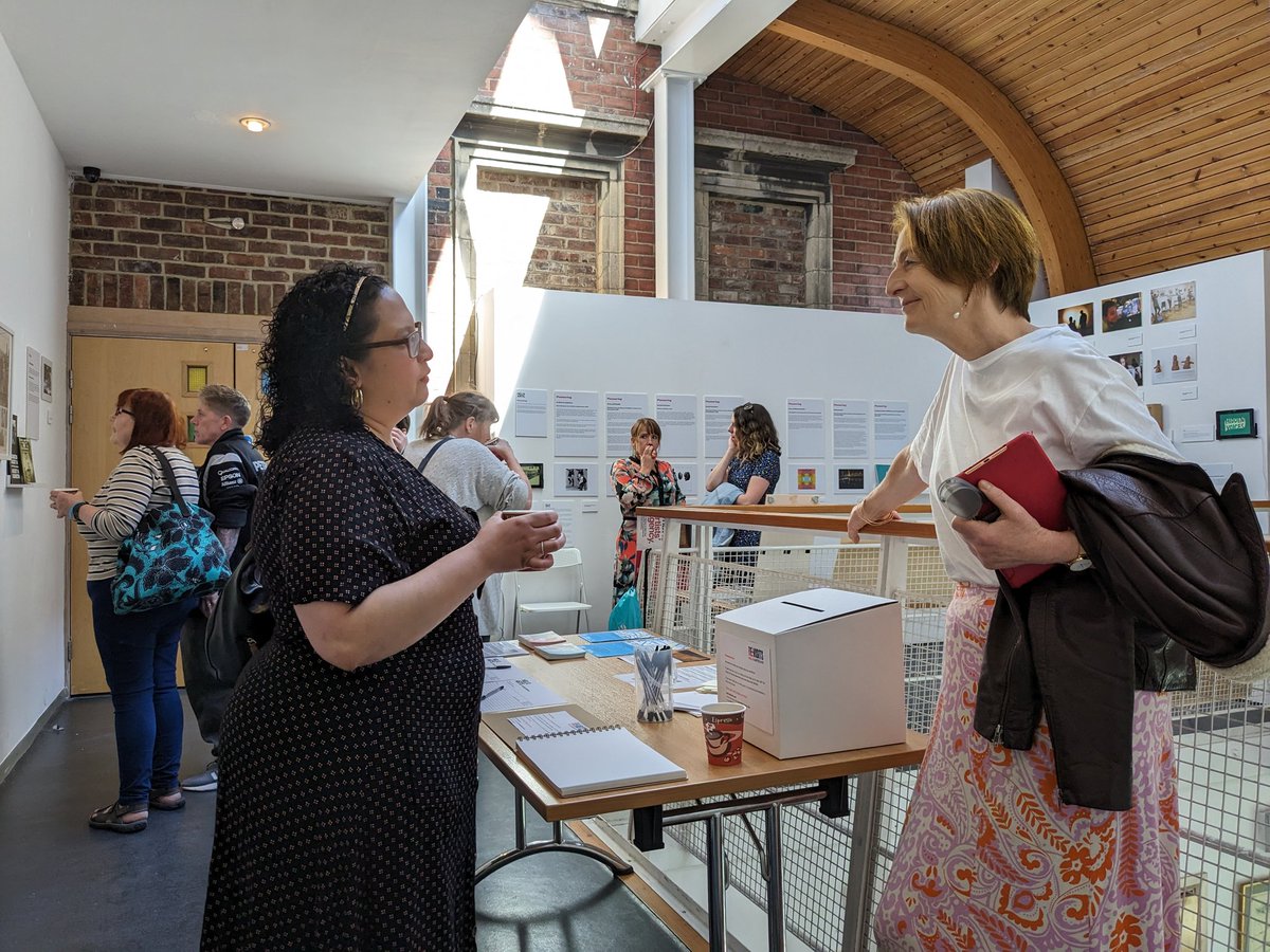 HelixArts's tweet photo. Lovely exhibition opening this morning @SegedunumFort.

Helix Arts is 40 this year.

#Revisits is our first teaser exhibition.

#ShareYourStory

https://t.co/ujKbTeRBb7 https://t.co/dNMs5Tgykr