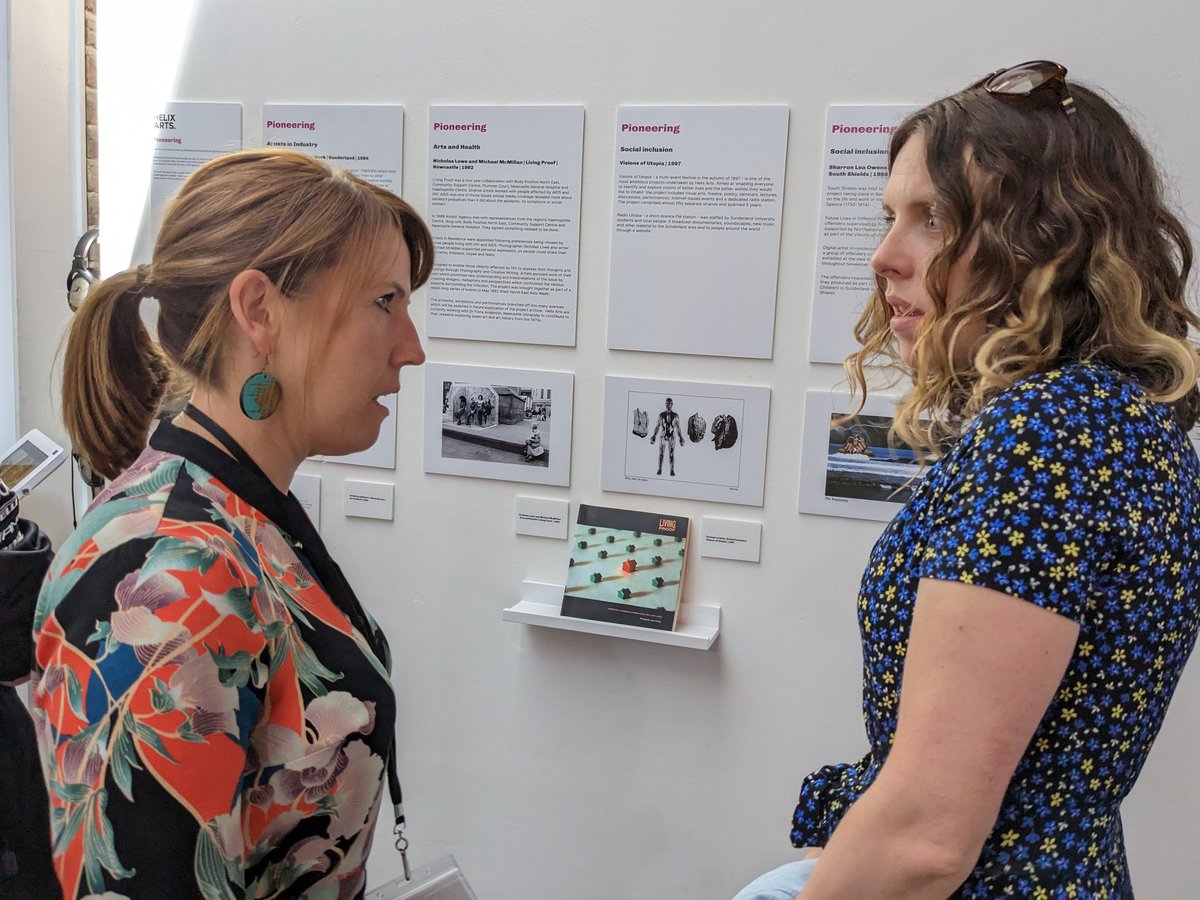 HelixArts's tweet photo. Lovely exhibition opening this morning @SegedunumFort.

Helix Arts is 40 this year.

#Revisits is our first teaser exhibition.

#ShareYourStory

https://t.co/ujKbTeRBb7 https://t.co/dNMs5Tgykr