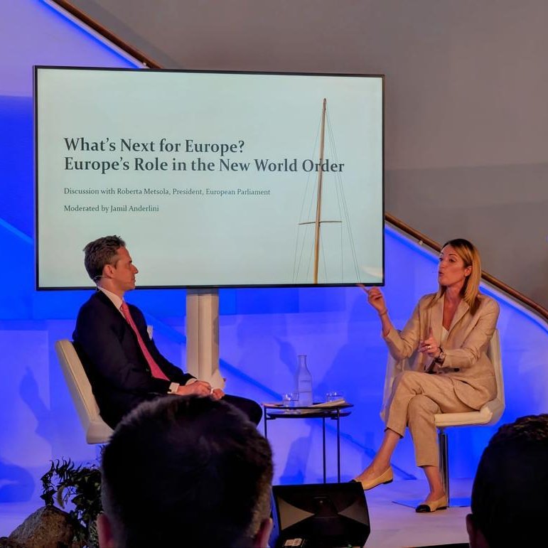 EP_President's tweet photo. Delighted to be in Helsinki today.

At the Northern Light Summit of the European Business Leaders' Convention, I spoke on the need to re-evaluate the way we interact with key partners across the world.

Europe has what it takes to become future proof. To deliver for our people. https://t.co/EjBEFxXsAH
