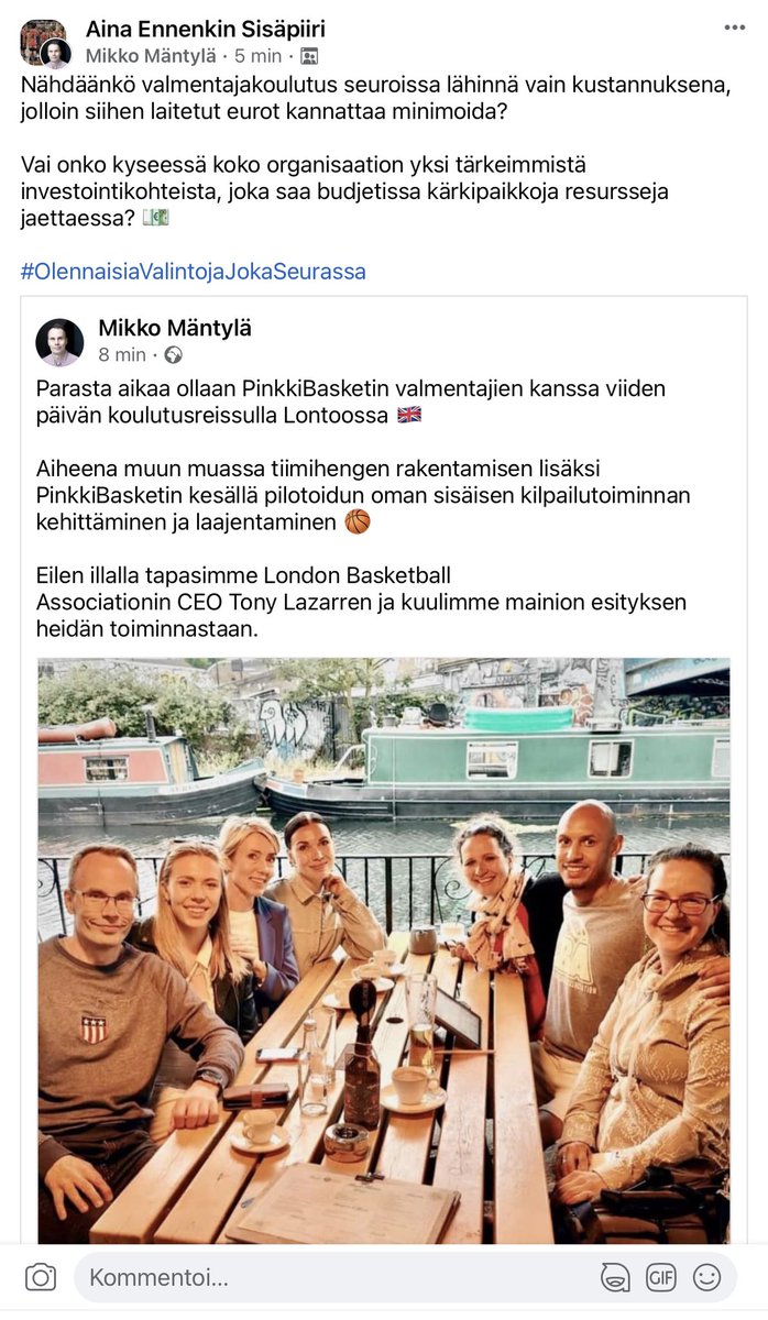 Nähdäänkö valmentajakoulutus seuroissa lähinnä vain kustannuksena, jolloin siihen laitetut eurot kannattaa minimoida? 

Vai onko kyseessä koko organisaation yksi tärkeimmistä investointikohteista? 💶

#OlennaisetValinnat

#Seuratyö