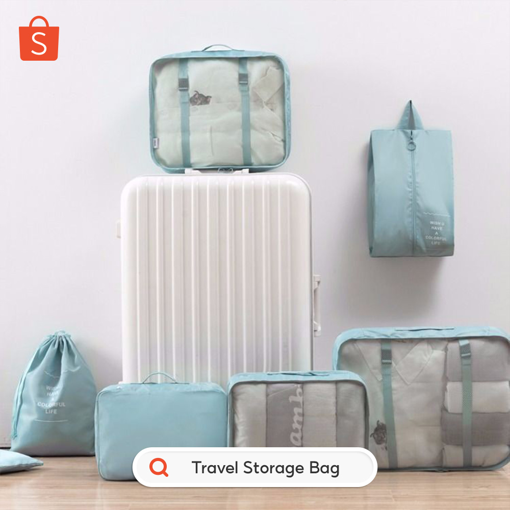 ShopeeID's tweet photo. Packing jadi gampang pake Travel Storage Bag yang warnanya lucu-lucu ini! 🧡
Beli semua di Shopee, paling murah, paling lengkap! #RacunShopee