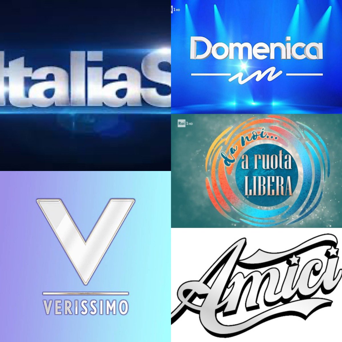 Stagione tv 2022-2023: weekend #Rai1 #Canale5 #AscoltiTv 

SABATO
• #italiasi 13,8% + 16,1%
• #Verissimo 21,6% + 18,8%

DOMENICA 
• #DomenicaIn 20% + 19,3%
• #danoiaruotalibera 15,3%
• #amici 22,6%
• #Verissimo 21% + 18,3%