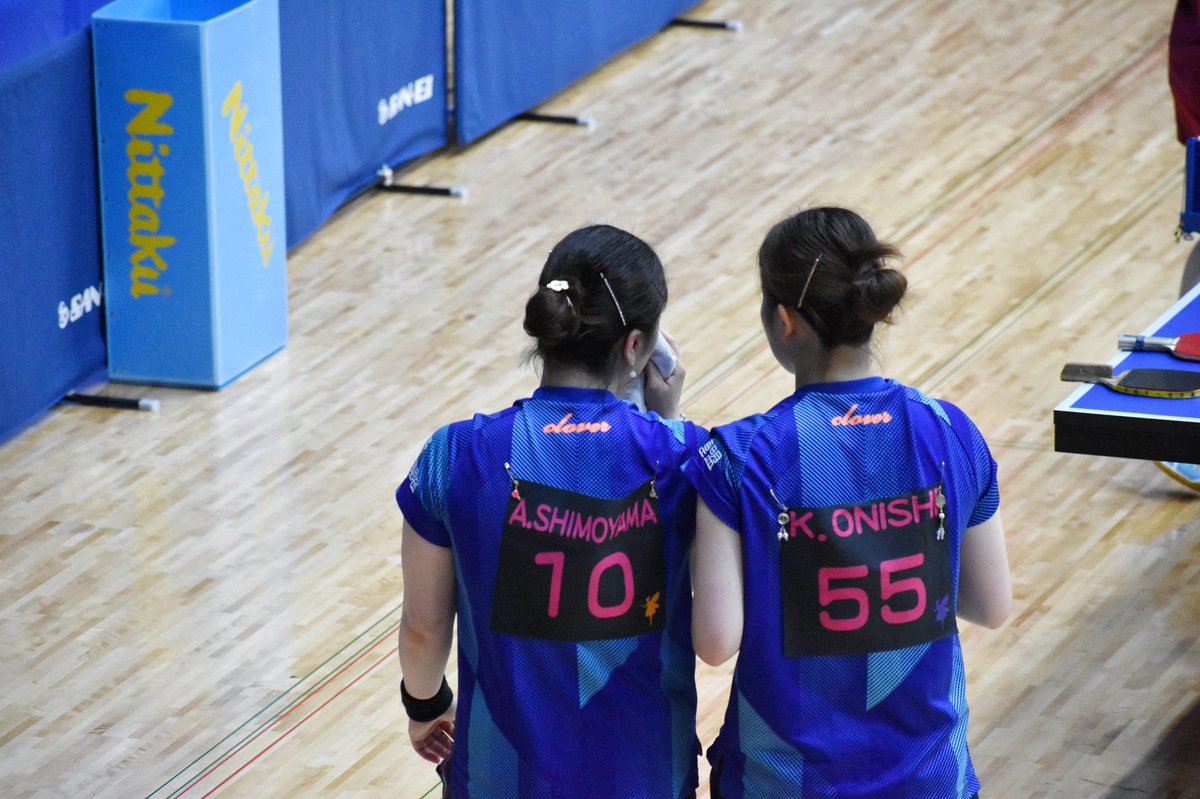 #前期日本卓球リーグ滋賀大会
#クローバー歯科フェアリーズ
#大西瑚々那 #下山秋帆 ペア

ダブルスは大西さんのフォアもたくさん見れてペアリング良かったです😊

2023.06.24 南彦根 
#930AkanePic