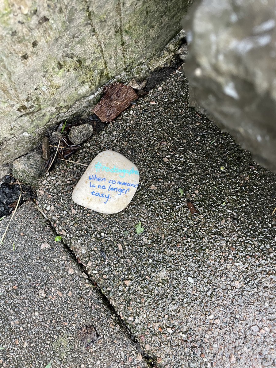 Placed the last rock last night in Kendal #rockingaphasia