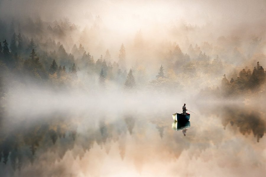 This image evokes feelings such as silence, peace, beauty of nature and inner calmness. Reflections in the foggy lake can relax your eyes and mind, integrate you with nature and create a feeling of inner peace.
🎯Edition 20/20 
🧿 11 Collected
💸 ETH 0.020
#NFTCommunity #nftart