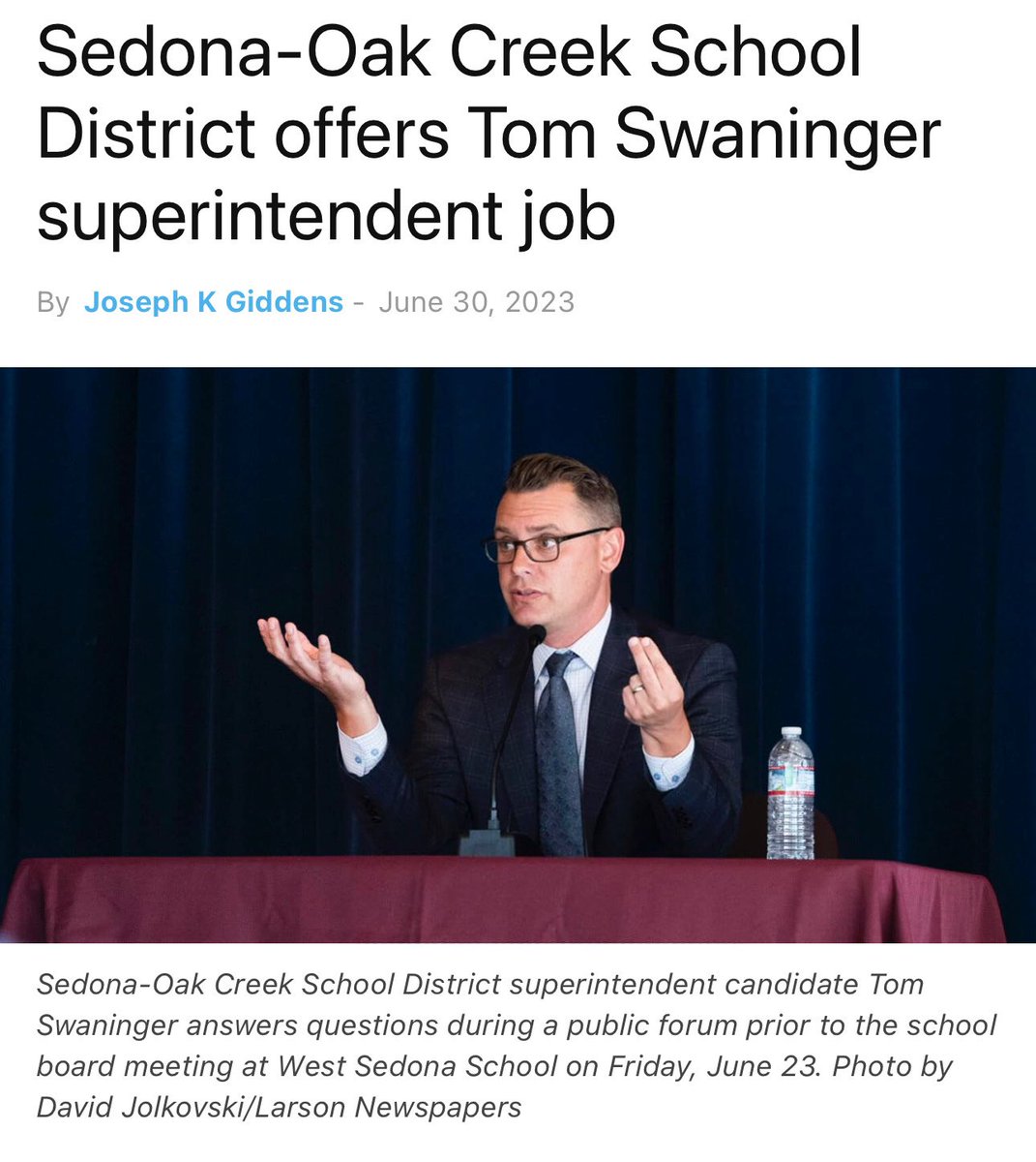 Tom Swaninger Ed.D. tweet media