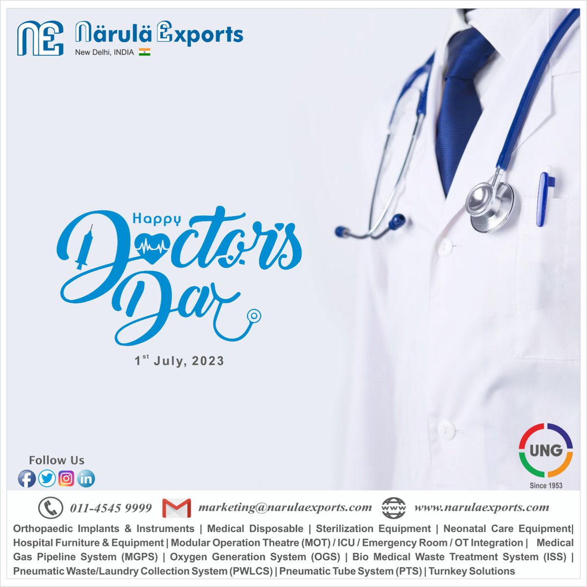 "A doctor is not simply someone who provides medical care: they also inspire hope, offer consolation, and treat patients with compassion. Let's honour these outstanding people, who are the epitome of commitment and humanity, on National Doctors Day.
