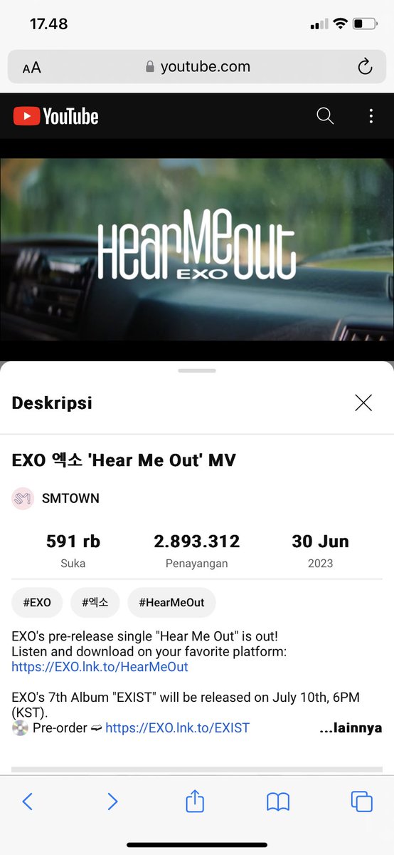 STREAMING EXO HEAR ME OUT🎵

sorry for random tag, lets join w me
<a href="/B_hundred_Hyun/">Baekhyun_EXO</a> @baekhyunnie__4 <a href="/Baekbbyyeol/">pury🍒</a> @Fi_Lia9XO @cloudsyuno <a href="/dekabbh/">𝒅𝒆𝒌𝒂 𝒃𝒚𝒖𝒏☽̶☾</a> @im_girlyeol @hufflearthling @a__adi_ii @kcnpcy <a href="/dyobotak/">(on duty) ⁀♡⁀</a> <a href="/nshrynt/">Nisa Haryanti🌻</a> <a href="/your_boba28/">put</a>