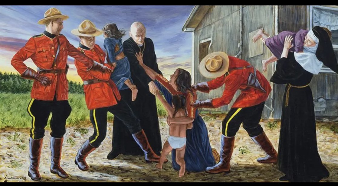 On this day, let’s remember Canada’s historical “strategy” towards  Indigenous peoples via Kent Monkman’s painting…and the implications that continue to this day.