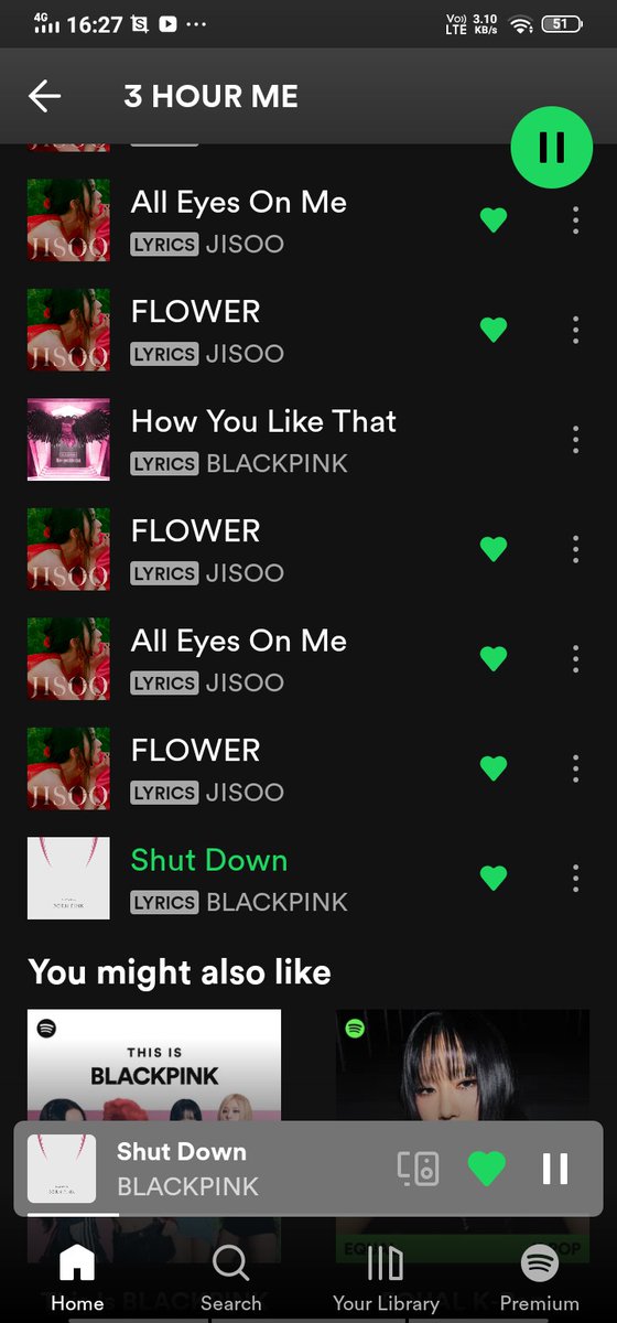 Completed the whole 3hr playlist for jisoo❤️