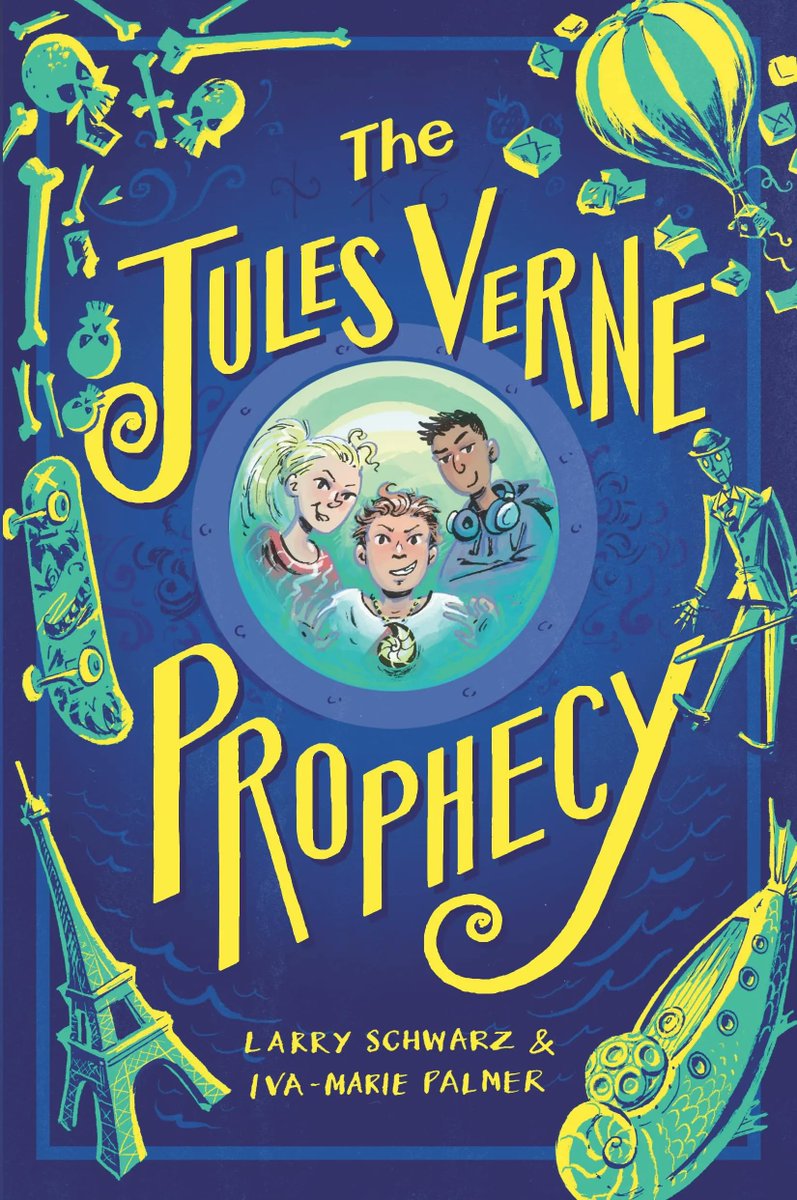 Check out my top five reasons to read the Jules Verne Prophecy by Larry Schwarz and Iva-Marie Palmer on my blog today: buff.ly/3PDQNhw @ivamarie  @ZoomSchwarz   @HachetteUS @TBRBeyondTours 
#middlegrade #childrensbooks #julesverne #treasurehunt #mgchat #kidlit