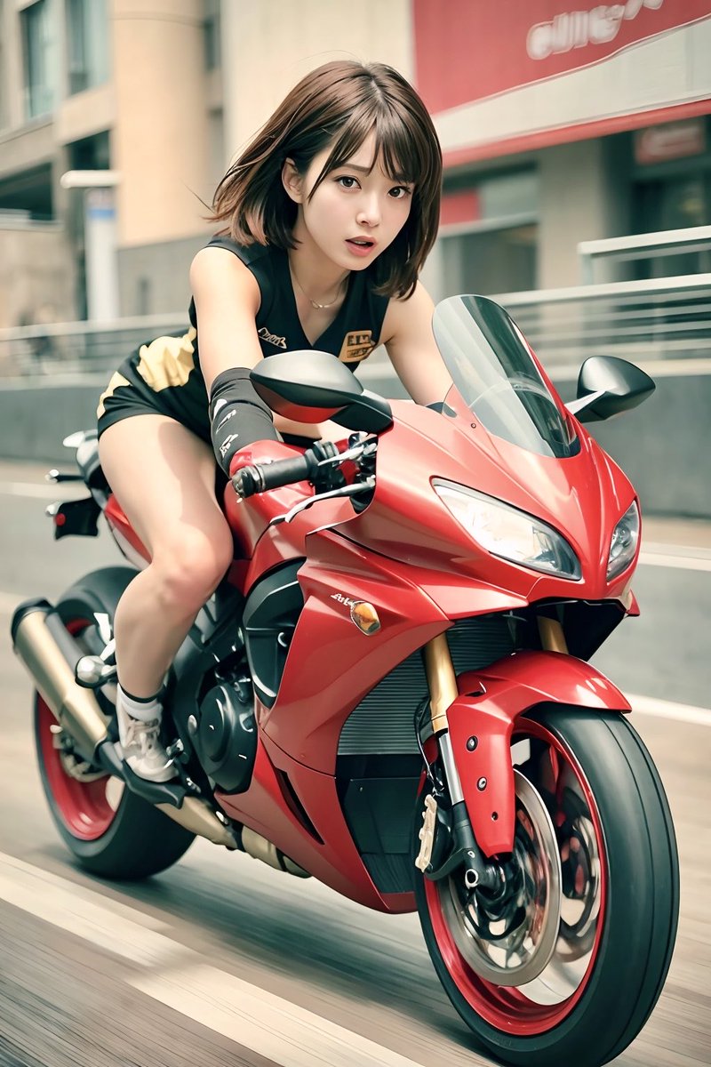 試合遅れるぅっ！　

AIBOSSさんのプロンプトお借りしました。
#AIart #女子バレーボール #AIバイク部 https://t.co/TjwRnvW4R2