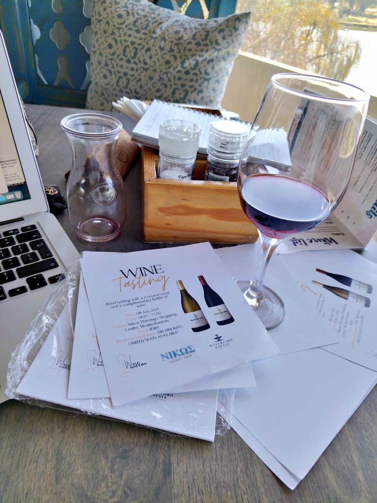 WinewithLebo's tweet photo. Today I'm at Nikos to make sure that all is in order before we host you next Saturday. Look at that view π₯Ίπ₯°. I still have some seats available, get yours & join us for an amazing wine experience. β€οΈπ·
#WinewithLebo https://t.co/9pzVc47VVR