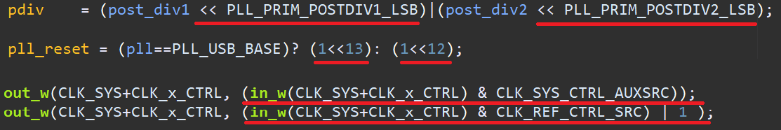 kumakirin's tweet image. #インタフェース の #TryKernel 序盤で気づいたこと。

・定数を使っているところ
・最下位ビットの定義を使ってシフトしているところ(x &amp;lt;&amp;lt; ***_LSB)
・本家では_LSBでシフトしているけど、ゼロシフトだから値そのままで利用しているところ

が混在していて、読み難く感じた。
何か意図があるのかな？