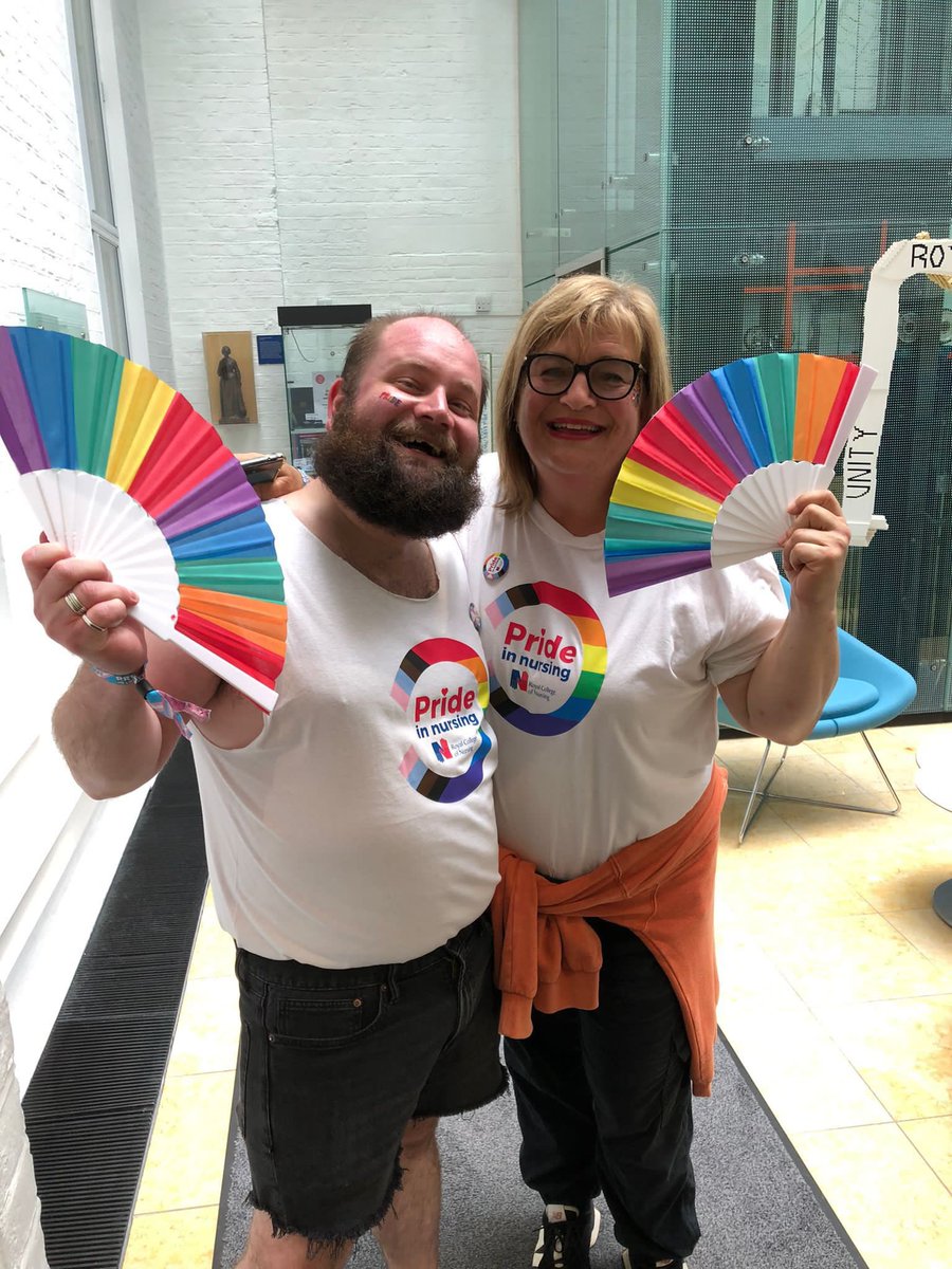 We’re getting ready for the #PrideinLondon parade today. We’ll be sharing some snapshots of our #PrideInNursing team throughout the day. #pride