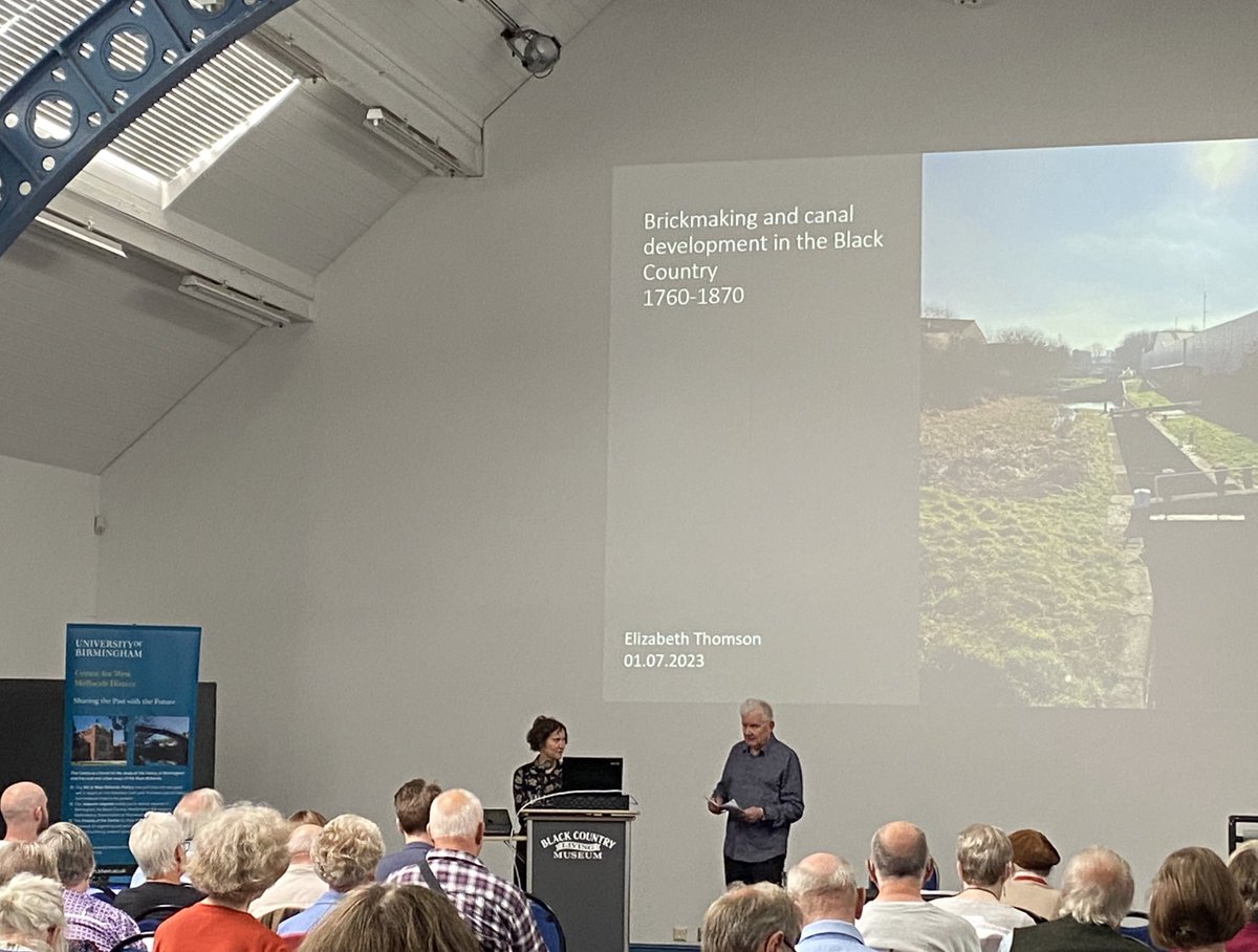 Another great presentation at our Black Country History Conference @BCLivingMuseum - Elizabeth Thomson @Lizey13 of @unibirmingham ‘Brickmaking and the Development of canals’ @CRTWestMidlands @UOBengage @theBRIHC @MidlandHistory