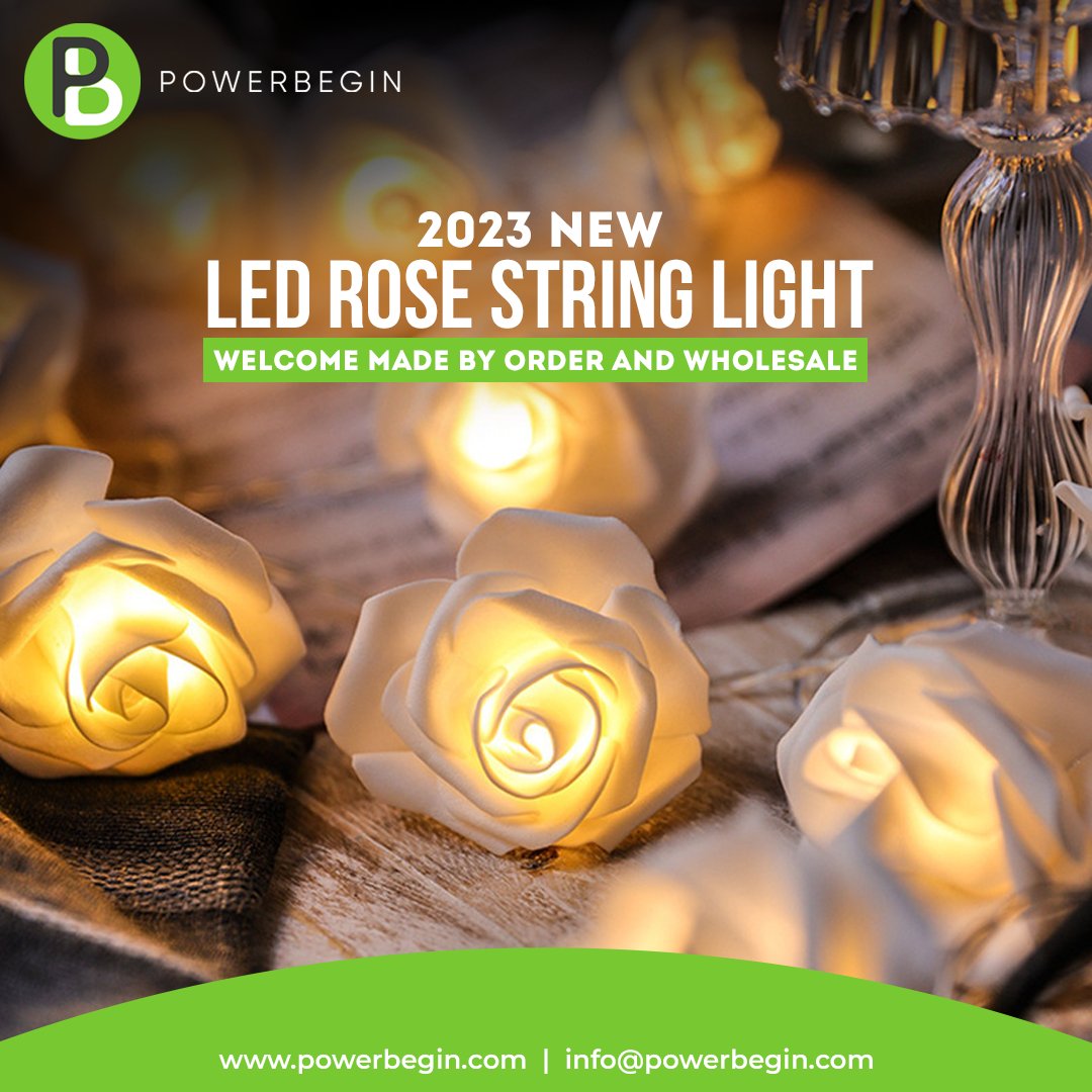 power_begin's tweet image. Exciting news! Introducing our 2023 New LED Rose String Light!🎉
Create a warm and welcoming atmosphere with these beautiful lights.😍
👉powerbegin.com/product/2023-n…
#PowerBegin #solarenergy #energyefficiency #LEDlighting #OutdoorLightingservice #solar #SolarPower #HalloweenLights