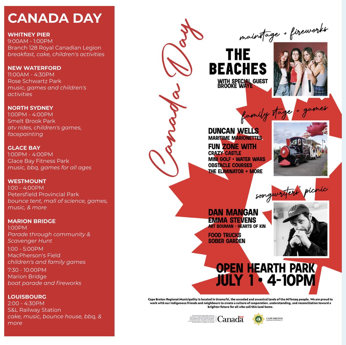 Happy, happy Canada day! The sun is shining and volunteers around the municipality are gearing up to celebrate the day away. Heading out shortly to hit up some of the fun. Enjoy you day folks 🇨🇦🍁♥️