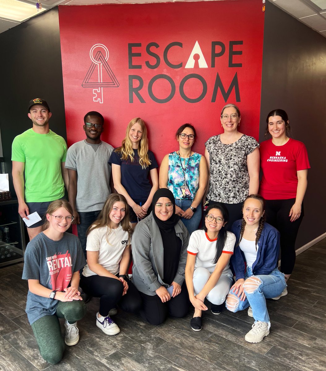 Such a fun time working together to escape! 🔐I love summer. 😎<a href="/UNL_BSE/">Nebraska Biological Systems Engineering</a>