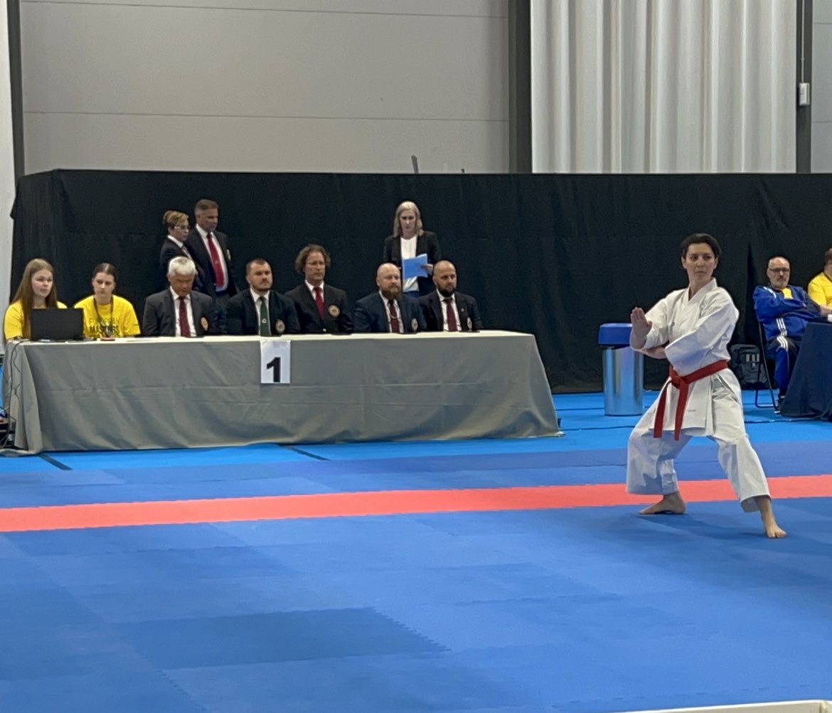 ArmyKarate's tweet photo. Silver in Kata for Alex Merisoiu at the #EuropeanMastersGames 👍💪🥋 https://t.co/4PwnSgkePF