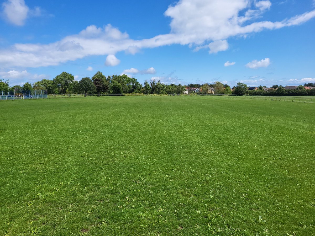 Pitch maintenance is underway. 🤞For as much recovery as possible.
