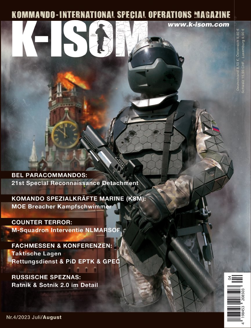 KdoMagazin's tweet photo. Die neue K-ISOM 4-2023 erscheint im Fach- und Bahnhofsbuchhandel sowie beim Verlag (bestellung@k-isom.com) jetzt am Dienstag 4. Juli 2023. #commando #ratnik #KSM #Kampfschwimmer #NLMARSOF #Paracommando #MilEvakOp #Sudan #SWAT #Police #Bundeswehr #Fallschirmjäger #Russia #Ukraine https://t.co/kyQ3RCfgwy