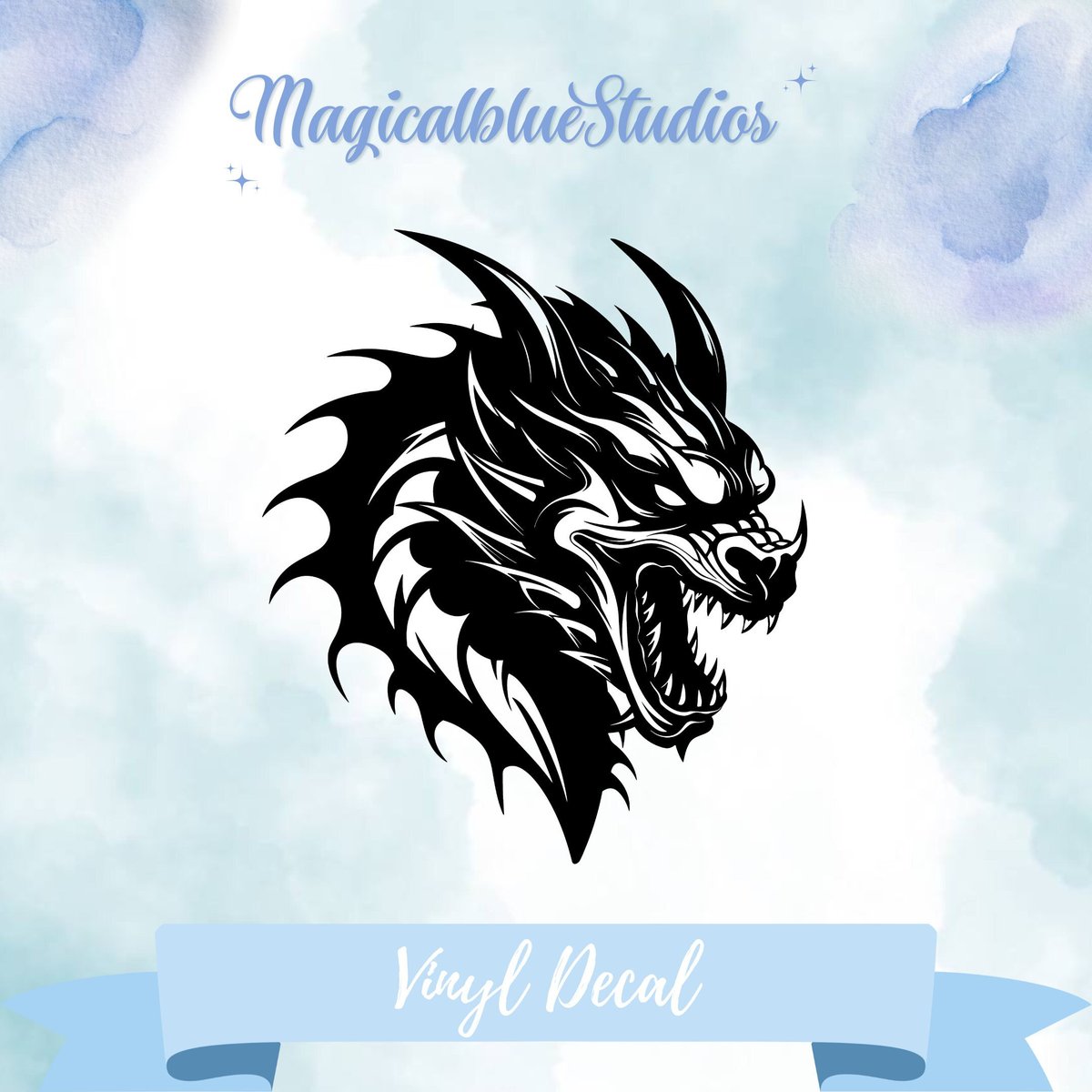 🔥Meet our Dragon Head Vinyl Decal Sticker! Perfect to jazz up your gear or a unique gift for #DragonLovers! 

Check it out:etsy.me/447Iui3 

#FantasyArt #MHHSBD #SmallBiz 🐉