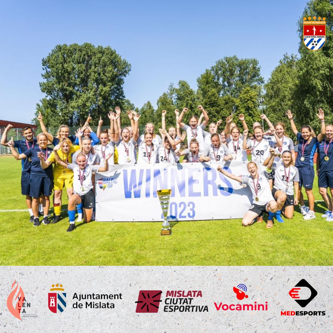 CFFCMislata's tweet photo. Nuestra jugadora del cadete Isabella, ha sido campeona con la selección de Estonia SUB 17 en el torneo Baltic Cup en Letonia. https://t.co/iEmmK4sRZ1