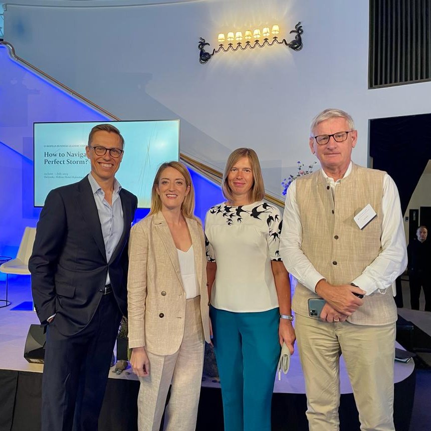 Delighted to be in Helsinki today.

At the Northern Light Summit of the European Business Leaders' Convention, I spoke on the need to re-evaluate the way we interact with key partners across the world.

Europe has what it takes to become future proof. To deliver for our people.