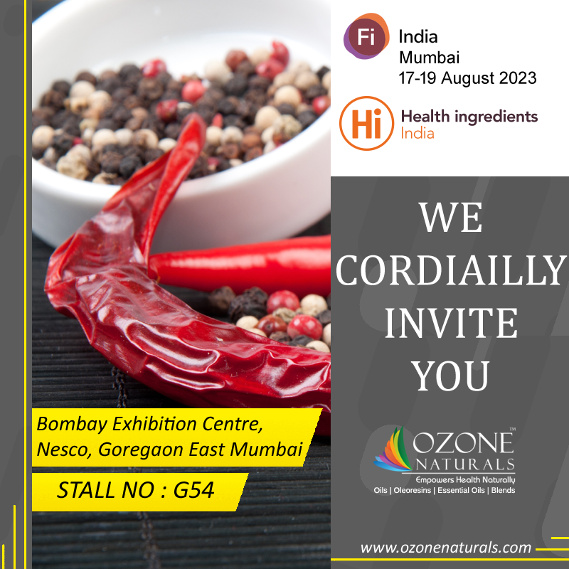 OzoneNaturalCO2's tweet photo. The only B2B event for food and health products in the Indian subcontinent, Fi Hi India, will be held in Mumbai from August 17–19, 2023, and we are happy to extend an invitation to you to visit our booth there.
#ozonenaturals #scfeco2oil #essentialoil #co2extract #fiindia https://t.co/zk8jgTk1CM