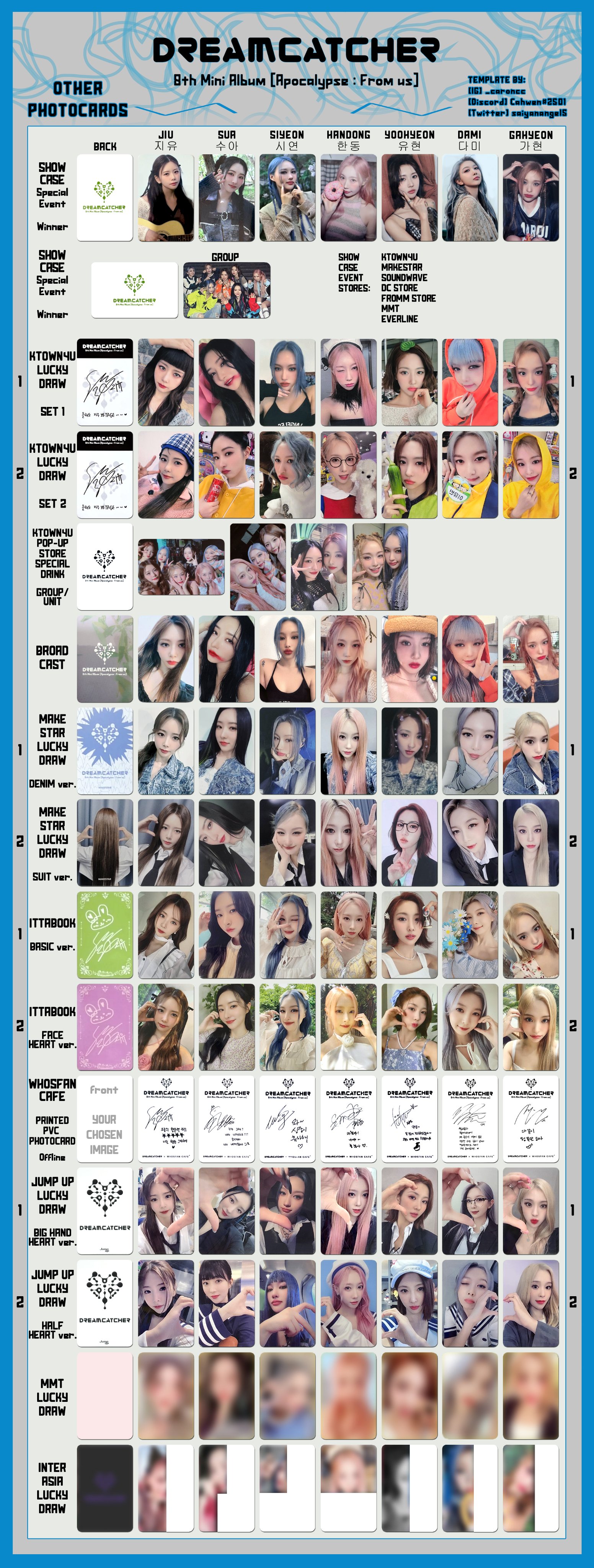 DREAMCATCHER 5 ECLIPSE PHOTOCARD トレカ　未開封 DREAMCATCHER 5 ECLIPSE PHOTOCARD トレカ 未開封 DREAMCATCHER