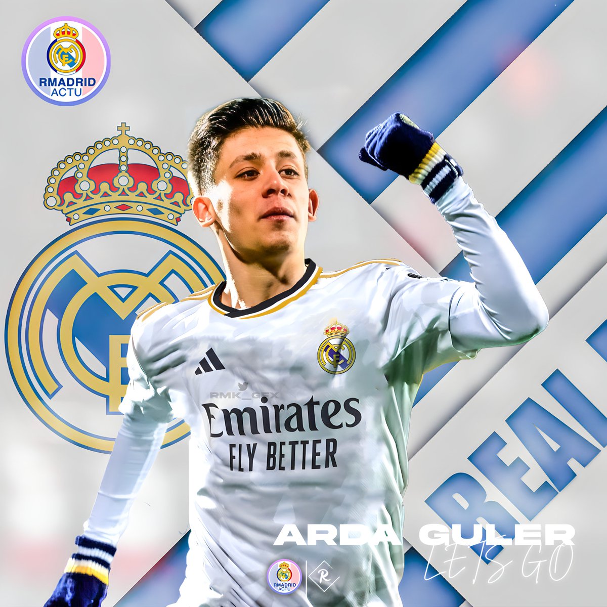 🚨💣 | Le Real Madrid va AGIR OFFICIELLEMENT pour signer Arda Güler 🇹🇷. ✅🔥

✅ Roberto Carlos &amp; Butragueño vont voyager en Turquie pour le RENCONTRER et NÉGOCIER. 🤝

<a href="/mundodeportivo/">Mundo Deportivo</a> #RealMadrid 
(🎨 - <a href="/RMK_GFX/">L’artiste 🃏</a>)