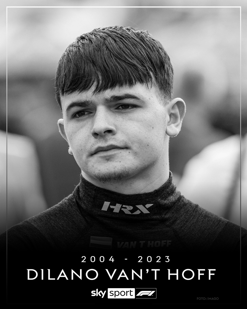 skysportformel1's tweet photo. Schreckliche Nachricht aus Spa. 😢 Dilano van 't Hoff ist heute morgen beim Rennen der Formula Regional European Championship in Spa tödlich verunglückt. 

Unsere Gedanken sind bei seiner Familie, seinem Team und allen Beteiligten vor Ort. 🙏  

#RIP #DilanovantHoff https://t.co/8iw5IDLhN5