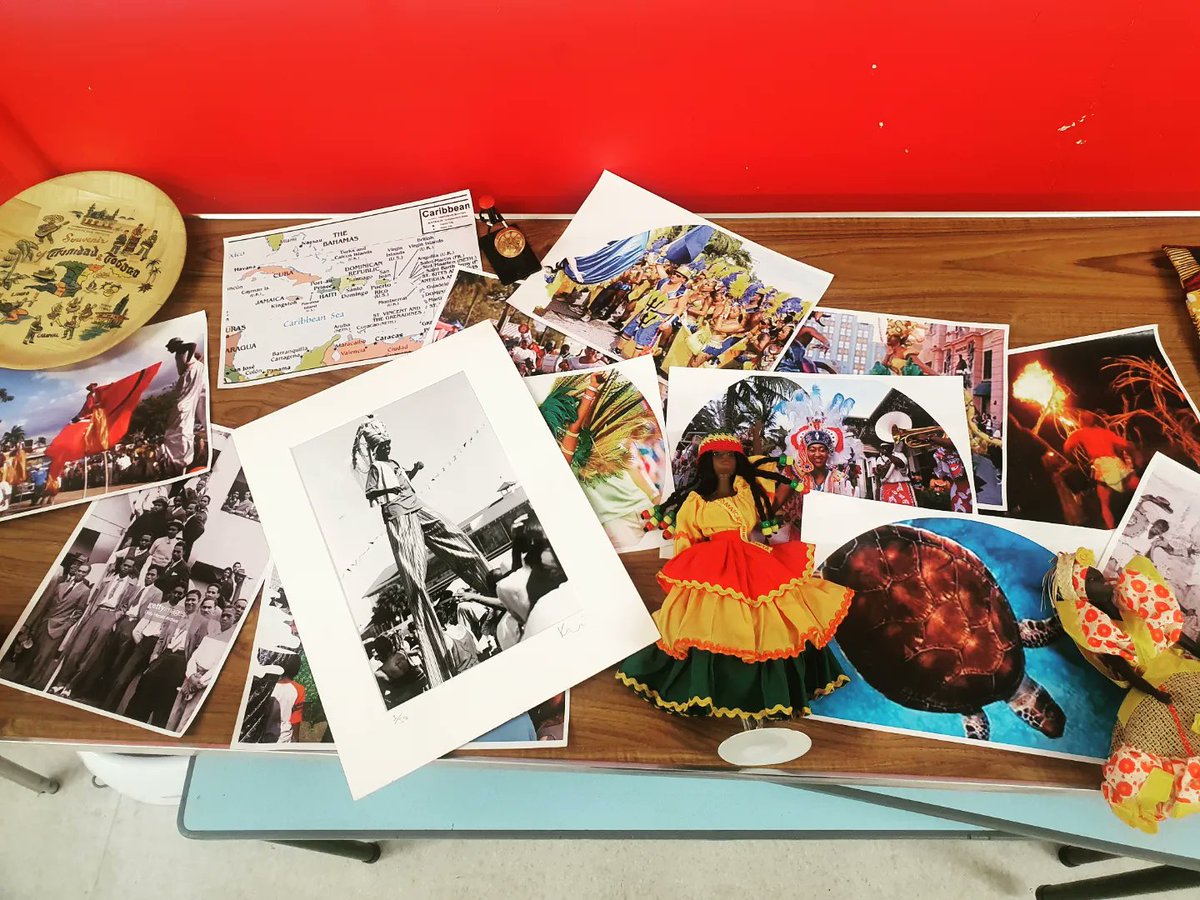 Feeling hot hot hot after two hours with 17 @restoke_ Small Folk , talking the history of carnival, dancing, parading &amp; I even taught them the dollar wine. 

They're excited to be part of the parade 3-4pm @sixtownsreloadedcarnival on Sunday 9th July! See you there. #staffordshire