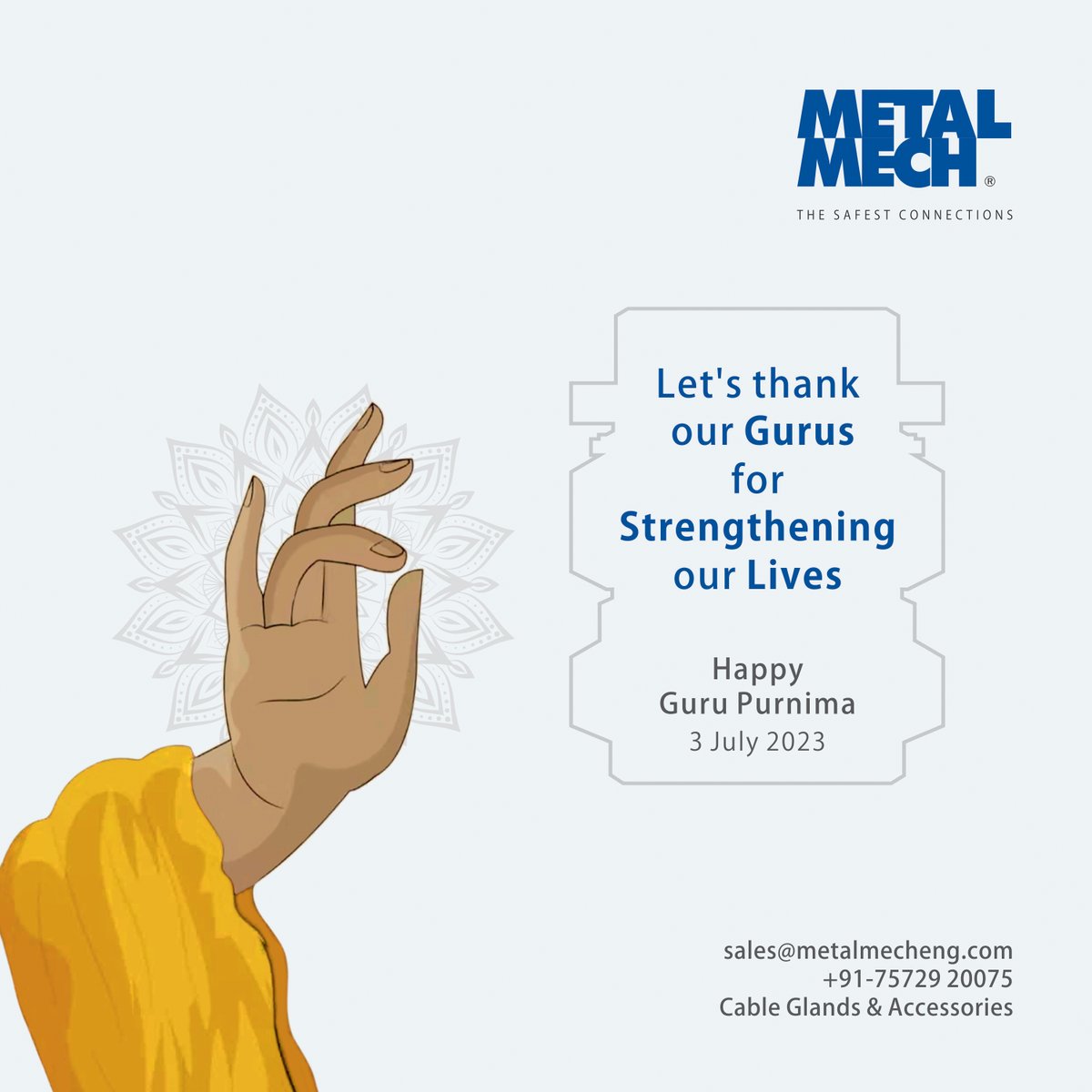 metalmecheng's tweet photo. May this Guru Purnima bring you wisdom and prosperity that strengthens your enlightening connection.
https://t.co/3AIBOkxbji
.
.

#GuruPurnima #gurupurnima2023 #gurupurnima23 #teacher #manufacturer #exporter #metalmechengineering #jamnagar #india #accessories #cableglands #brass https://t.co/0RNzT6Ditn