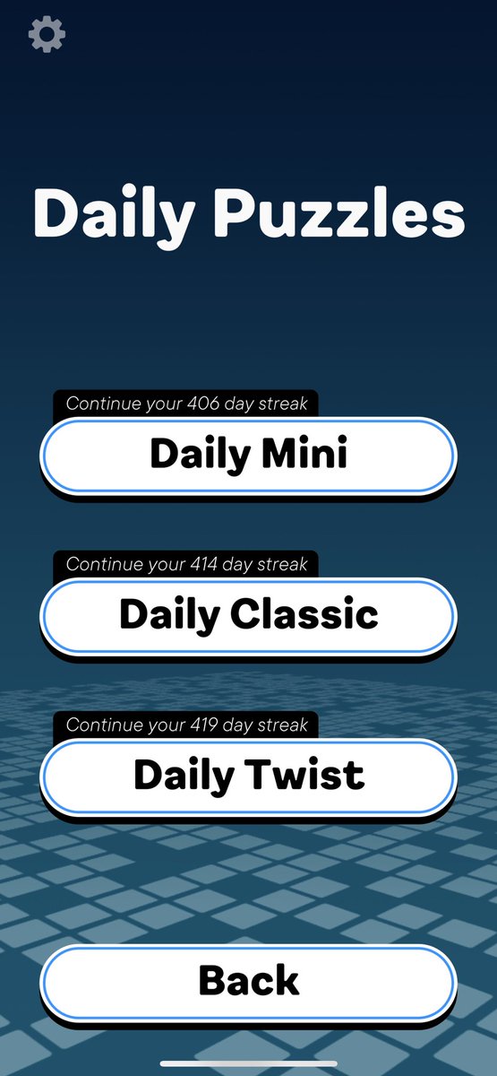 I guess I’m losing streaks in #knotwords today. Buggy app appeared. What’s up <a href="/helvetica/">Zach Gage</a>? Happens in the puzzle books as well. I’ve closed and reopened the app several times. Last time I deleted/redl the app, I had to start all over. So no to that.