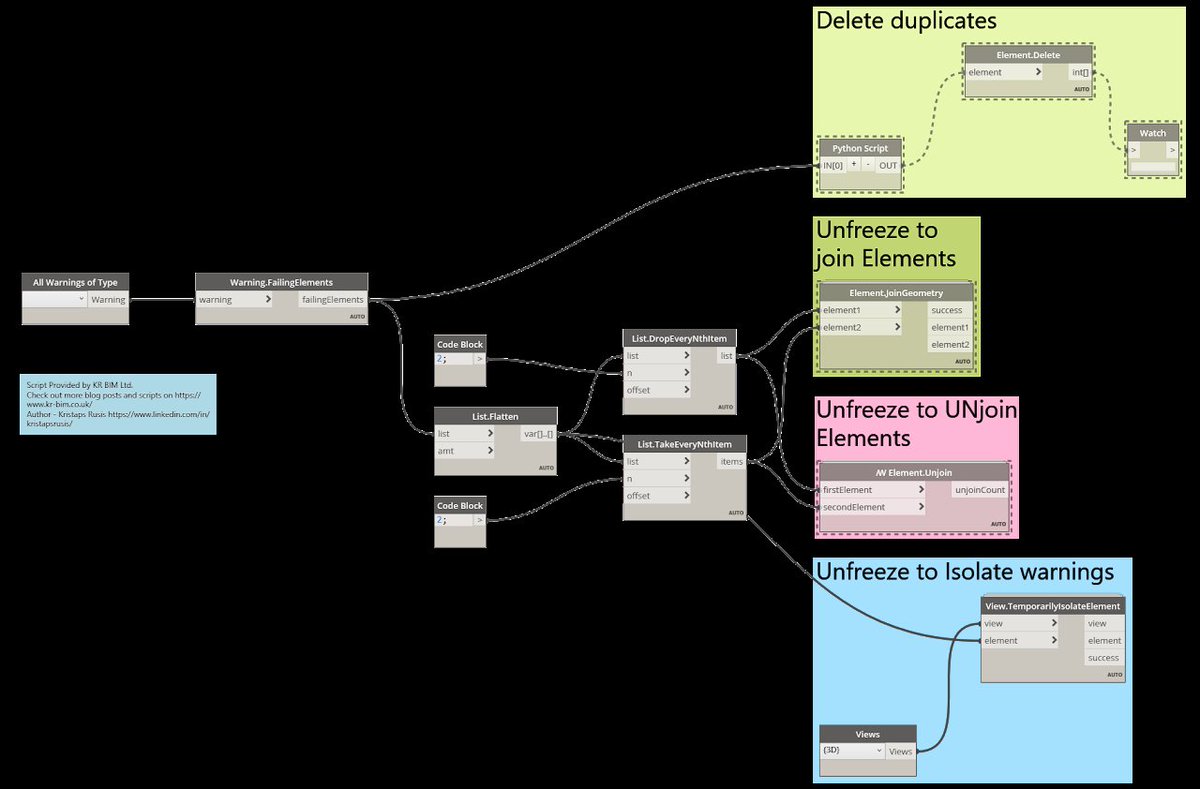 kristaps_rusis's tweet image. Unleash the power of #RevitModeling with our #FreeScript: Isolate Warnings, brought to you by KR BIM Ltd! 💻 Transform your QA tools arsenal by visualizing warnings in isolated view, per type. Don&apos;t let unchecked warnings affect your model&apos;s performance! 🔧#BIM #Revit #QAtool…