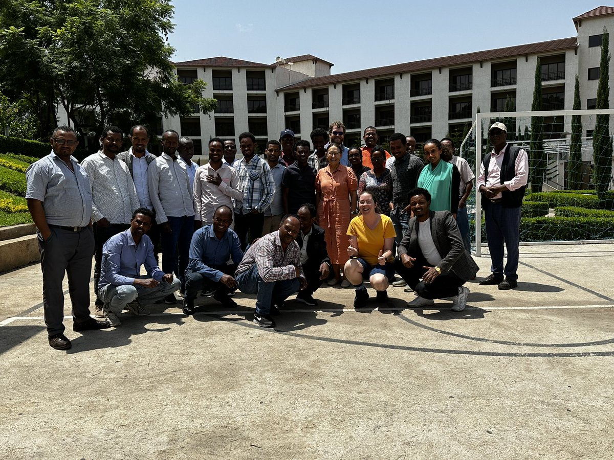 alison_m_kelly's tweet photo. So it ends…Day 12 as we complete the second course on Linear mixed models for plant breeding with a second group of EIAR breeders and pathologists. We have upskilled 50 team members in advanced statistics to improve genetic gain and had great discussions on trial design and GxE https://t.co/EtrJF2FdsO