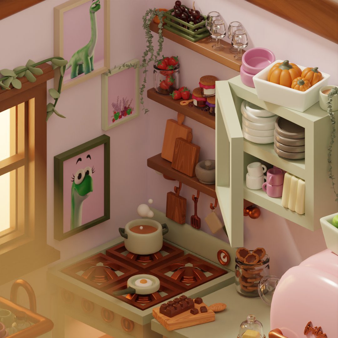 greeny3Dme's tweet image. Along the way I learn how to make a wood texture and a cork texture. It’s all about the details!

So grateful for content creators like @nicky_blender and @polygonrunway for helping me along my own journey 🫶

#3dtutorial #art #blendercommunity #blenderrender