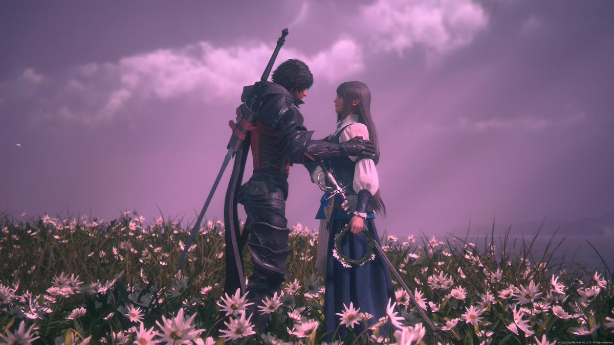 LegionzGaming's tweet image. “The side quests are bad”, again PLEASE don’t skip the side quests in Final Fantasy XVI. This scene is literally missable if you don’t do the side quest. Yet another side quest that broke me 🥹
“You are my treasure” 😭 I love Clive and Jill so much ❤️ my new favorite FF couple.