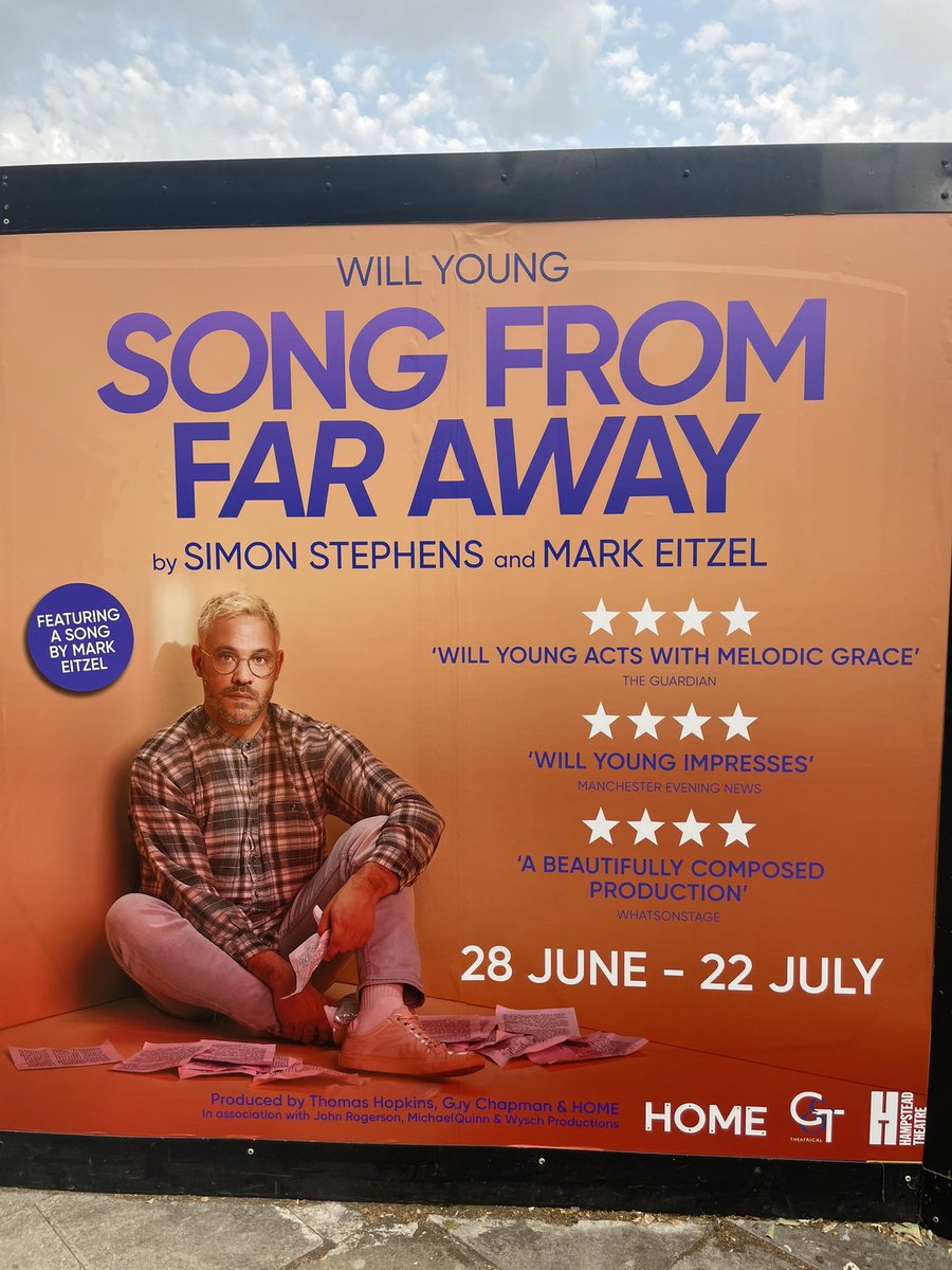 @willyoung what an amazing play with outstanding acting by yourself! #songfromfaraway #willyoung