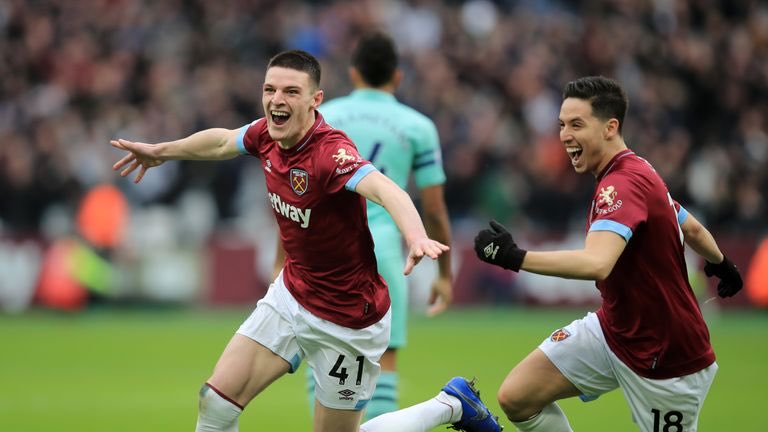 Samir Nasri assisted Declan Rices’ 1st goal for West Ham. Against Arsenal 😅