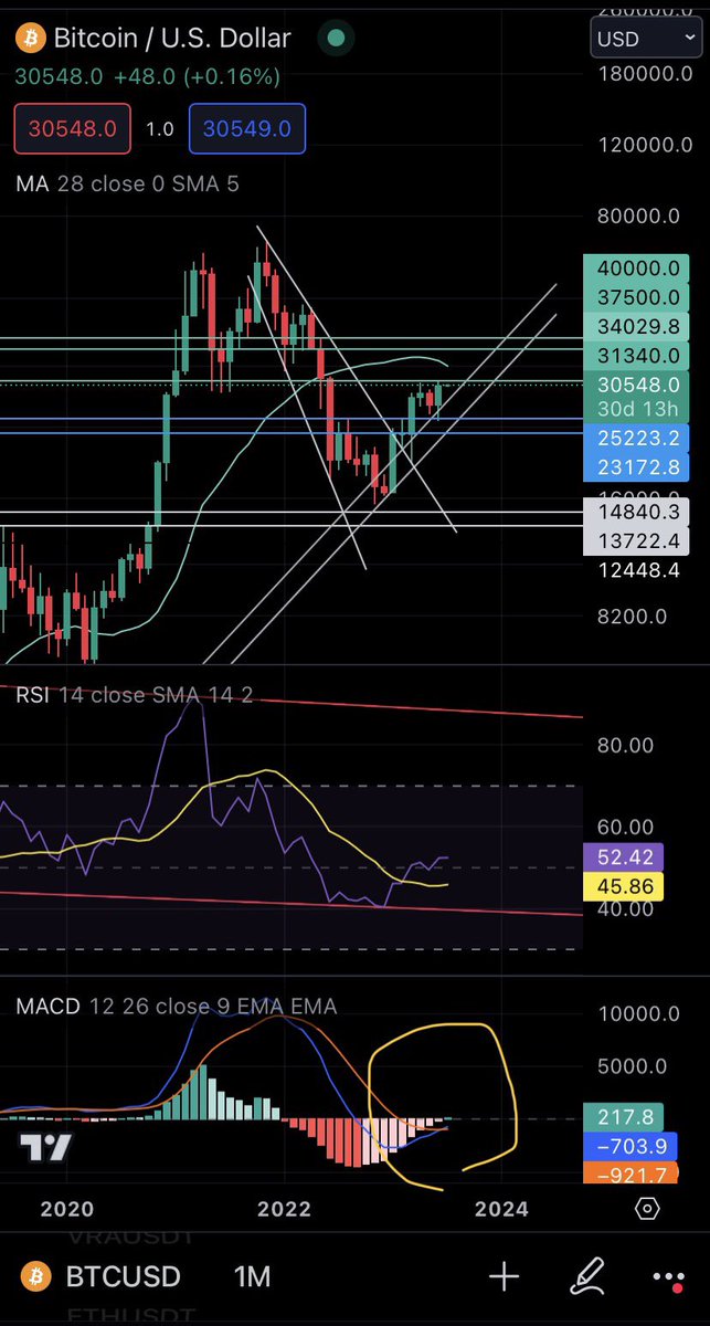 ObiWanKlingon's tweet photo. Btc monthly, green 🤞🏻👀 https://t.co/IMUgUejJtr