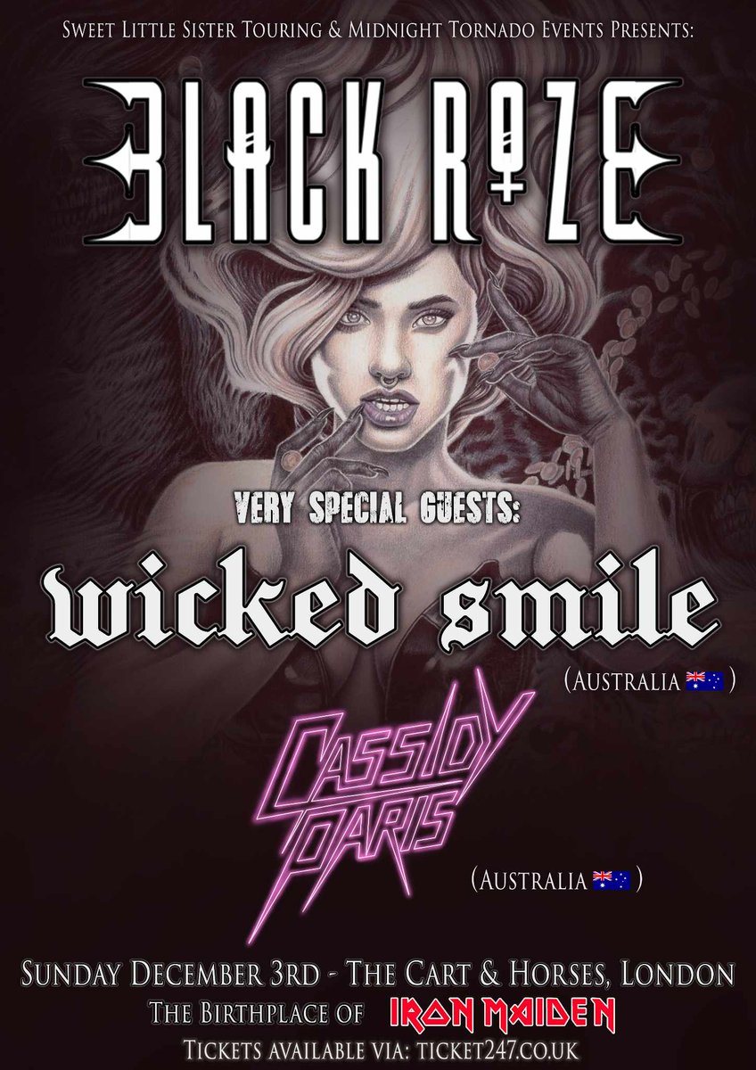 BRAND NEW - @WickedSmile6 & @cassidyparisj #UK shows!!! Info & tickets - m.facebook.com/story.php?stor…