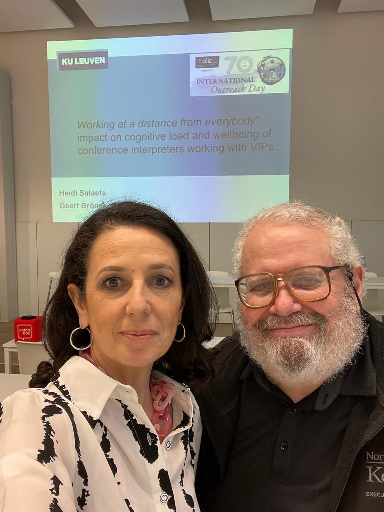 <a href="/AIICUSA/">AIIC USA</a> members Moira Pujols and Tony Rosado attending @aiiconline Research Results session as part of #AIIC70 in Brussels #1nt #AIICUSA