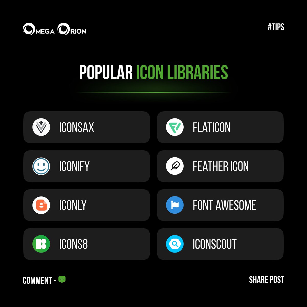 Level up your Design Game with Icon Libraries! 🚀🎨 Explore the power of icon libraries and revolutionize your design projects.

#IconLibraries #DesignTools #SoftwareDevelopment #UIUXDesign #DigitalCreativity #TechInnovation #CodePassion #DesignInspiration