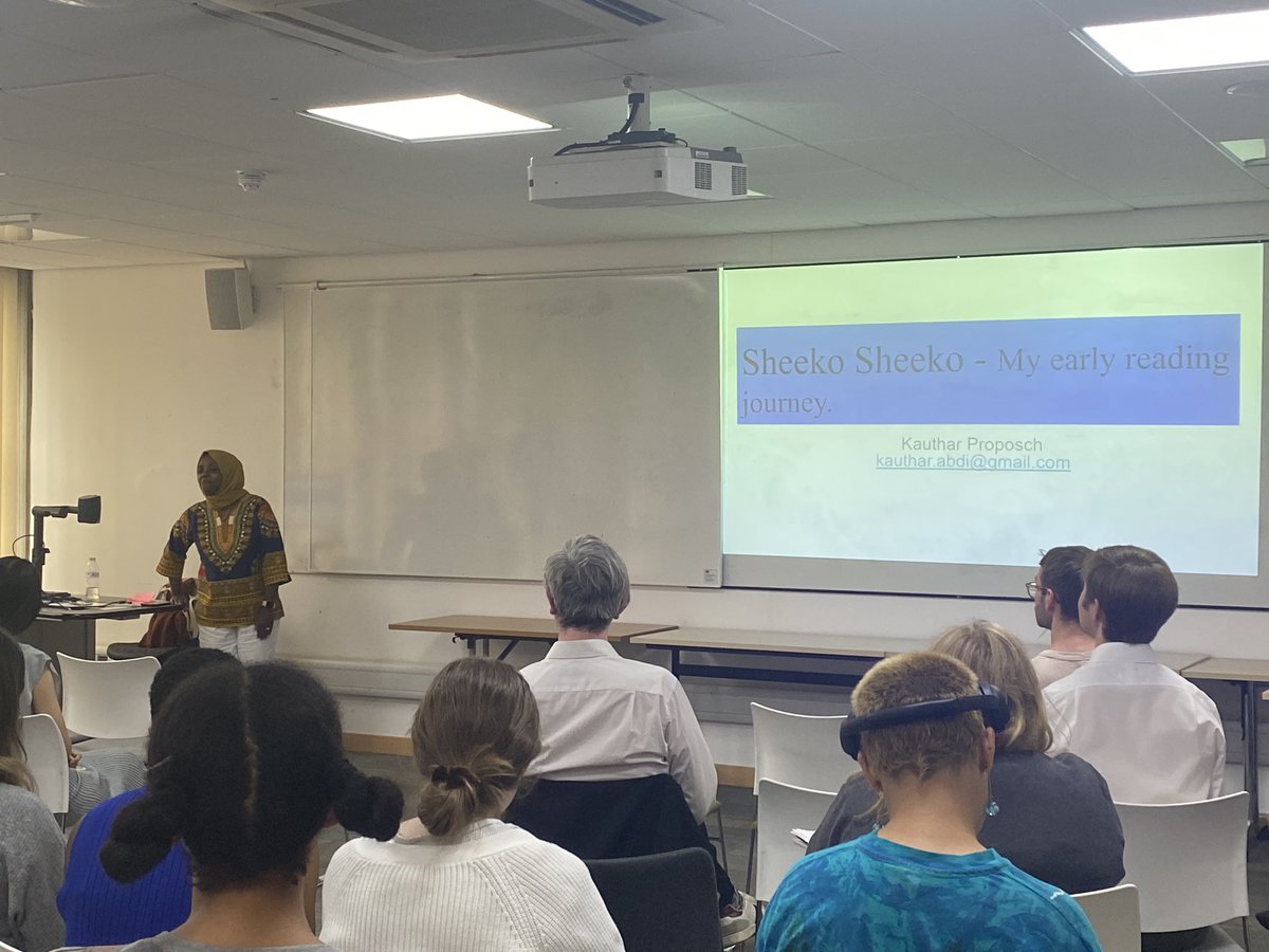 Closing keynote from Kauthar Proposch: ‘My Reading Journey’, with bonus Buraanbur Somali poetry performance! 👍