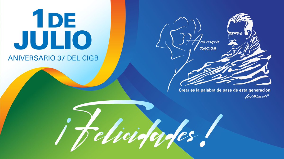 Muchas felicidades al colectivo del <a href="/CIGBCuba/">CIGBCuba</a>, en su aniversario 37, institución de vanguardia de la ciencia cubana y fiel continuadora del legado de #FidelCastro 
#CubaViveYTrabaja #MatancerosEnVictoria <a href="/DiazCanelB/">Miguel Díaz-Canel Bermúdez</a>
