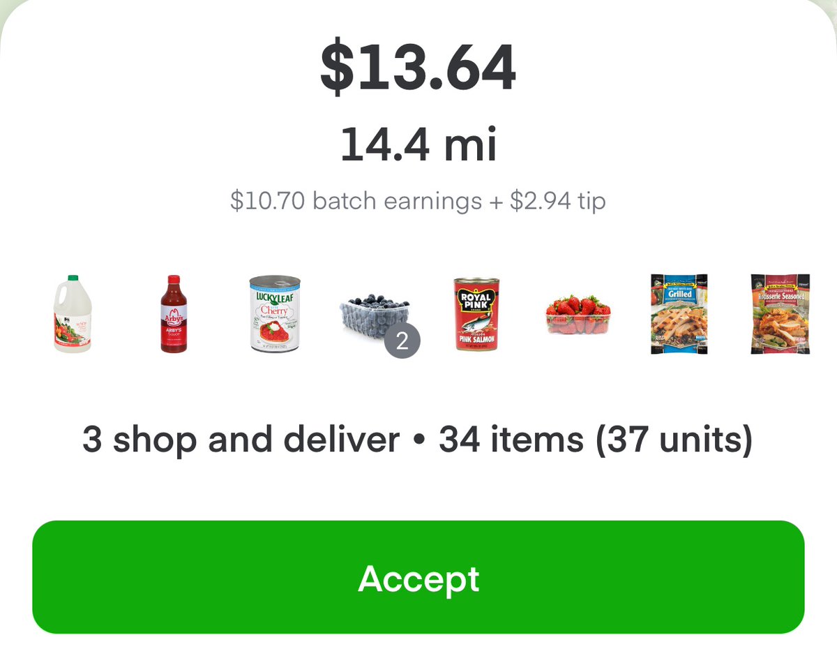 sierra_maulding's tweet photo. @Instacart @fidjissimo the amount that you pay your shoppers for these orders is just downright PATHETIC!!!! https://t.co/xadNSZsiBp