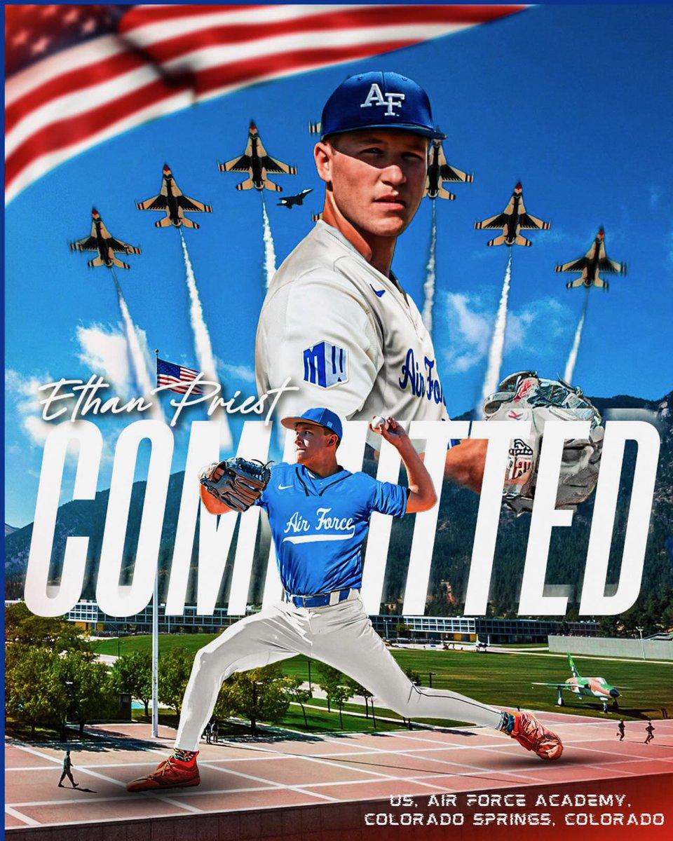Ethan Priest (@ethanpriest04) on Twitter photo For God. For my Country 🇺🇸. To continue my Academics. For the love of the Game ⚾️. Committed. 🙏
<a href="/AF_Baseball/">Air Force Baseball</a>
<a href="/KazUSAFA/">Kaz</a>
<a href="/CoachForrest14/">Ryan Forrest</a>
<a href="/AthleticsMdca/">mdca_athletics</a>
<a href="/CoachSanders9/">Coach Sanders</a>
<a href="/CBU_FL/">🇺🇸CBU🇺🇸</a>
<a href="/Mazarooski/">Addison Maruszak</a>
<a href="/coachsnell36/">Brett Snell</a> For God. For my Country 🇺🇸. To continue my Academics. For the love of the Game ⚾️. Committed. 🙏
<a href="/AF_Baseball/">Air Force Baseball</a>
<a href="/KazUSAFA/">Kaz</a>
<a href="/CoachForrest14/">Ryan Forrest</a>
<a href="/AthleticsMdca/">mdca_athletics</a>
<a href="/CoachSanders9/">Coach Sanders</a>
<a href="/CBU_FL/">🇺🇸CBU🇺🇸</a>
<a href="/Mazarooski/">Addison Maruszak</a>
<a href="/coachsnell36/">Brett Snell</a>